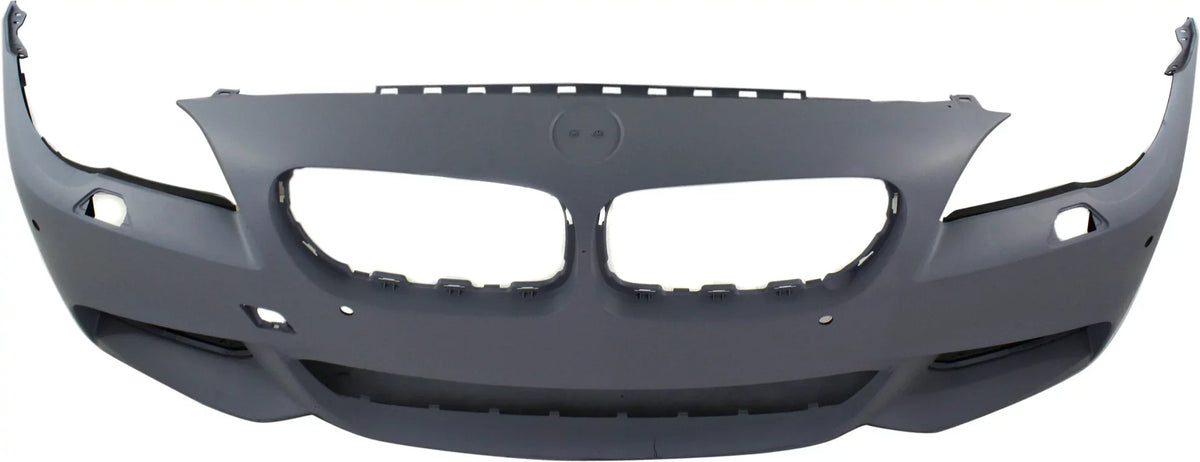with Compatible View Side Sedan PDC 2011-2013 COVER Primed M Camera 5-Series with Pkg Sensor Front BUMPER For with Holes