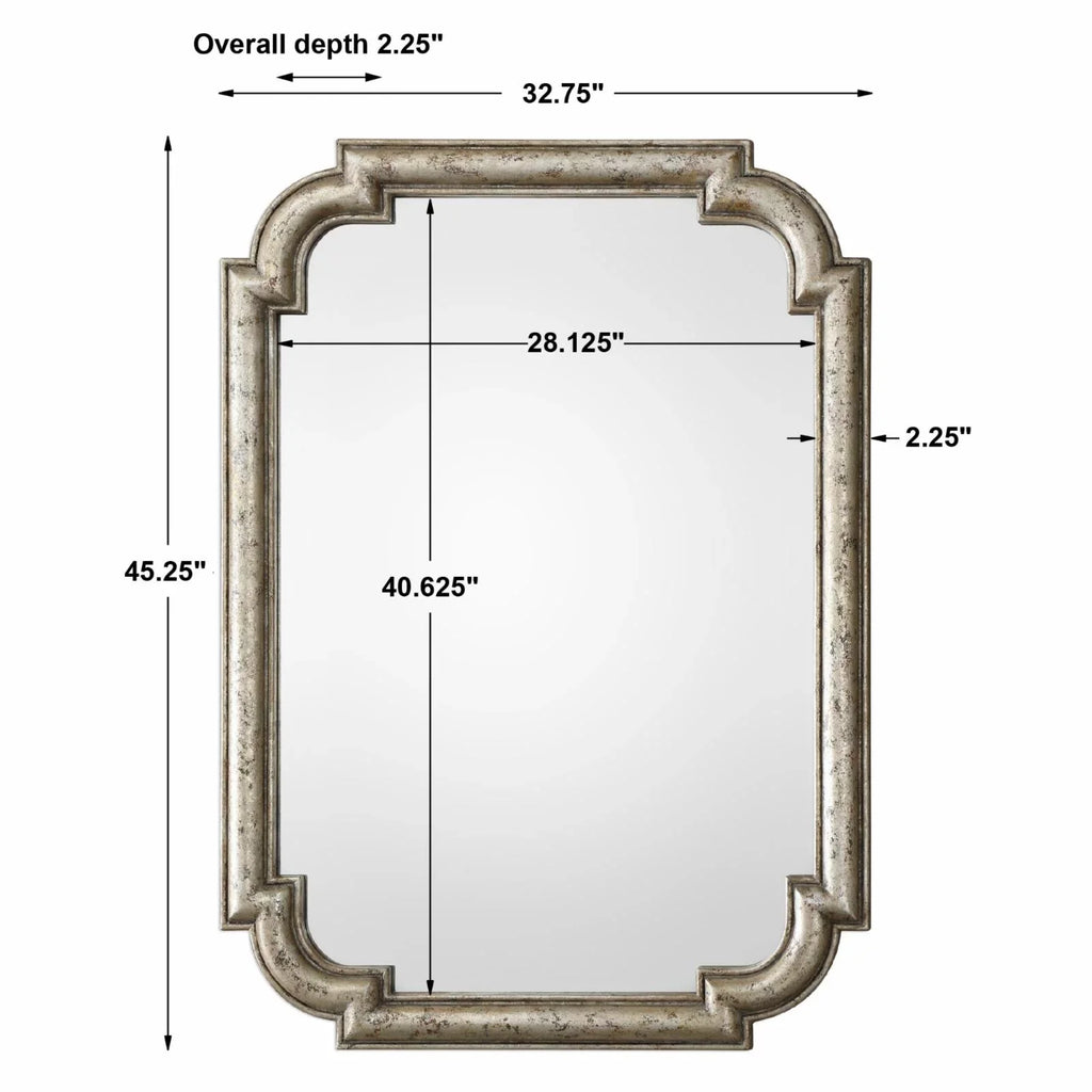 Mirror Silver Calanna Antique Uttermost