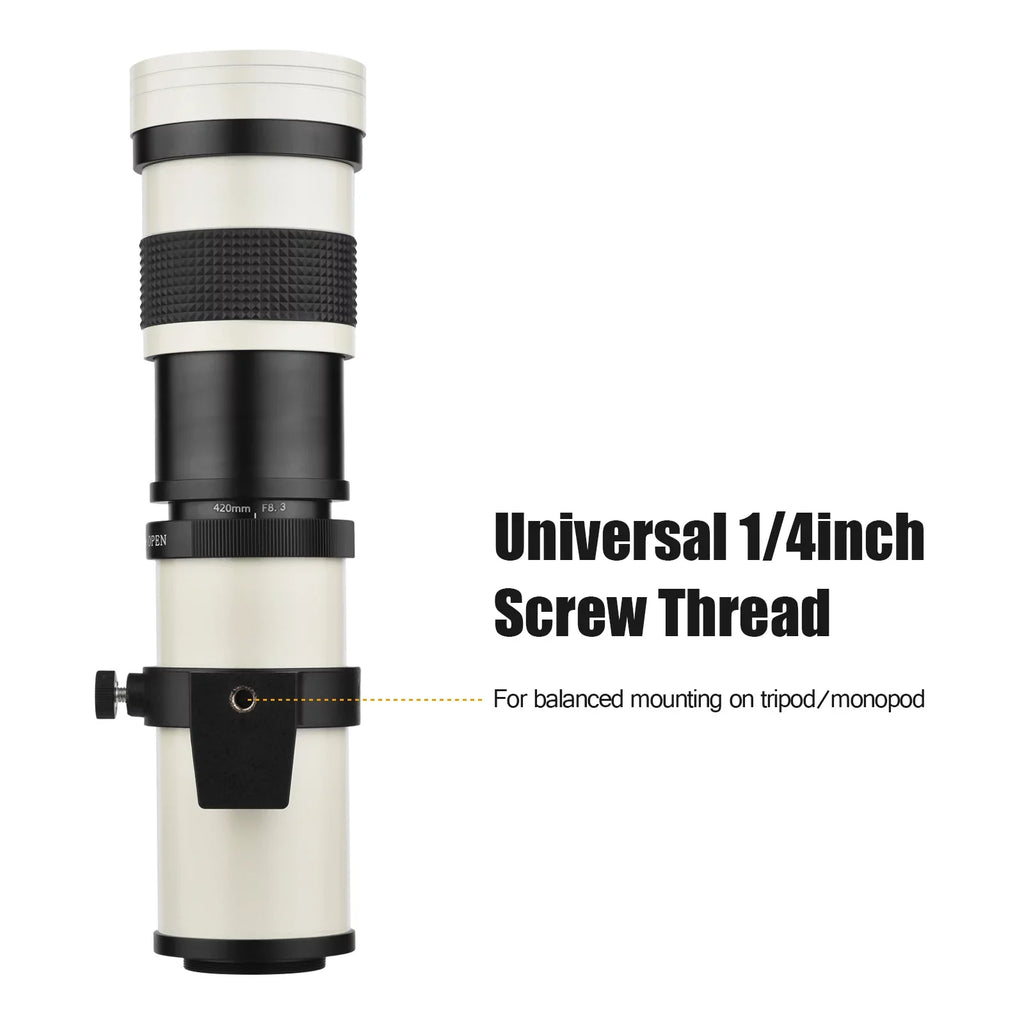 for Pristin F8.3-16 with 420-800mm Nikon Thread T Universal Telephoto Replacement Zoom Lens 14 Fujifilm Mount Cameras Olympus Super MF