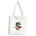 Satchel Animal Bag Dragon East Canvas Tote West Casual Shopping Myth Handbag