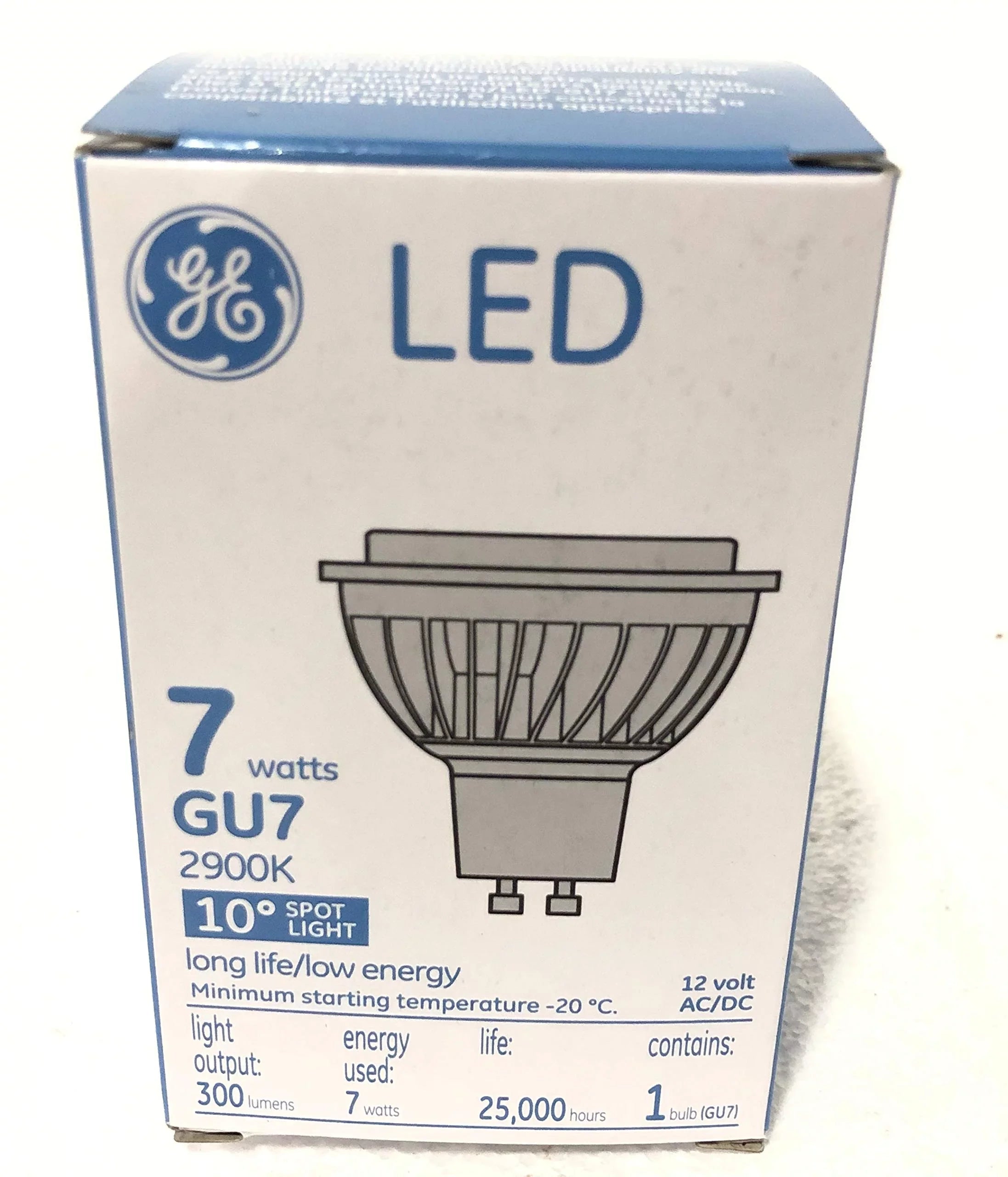 Bulb 10pk GU7 12Volts Lumens 42341 Led 2900K watts 7 300 AC/DC Ge