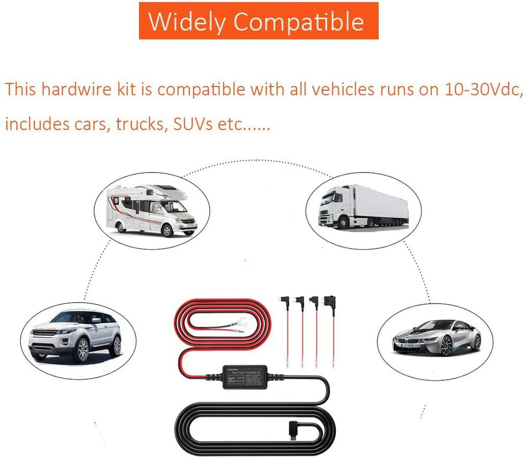 ACS, Hardwire Circuit USB for Type-C Camera, ATO, A Mini, Fuse Kit Add Holders Connector, with Dash ro2