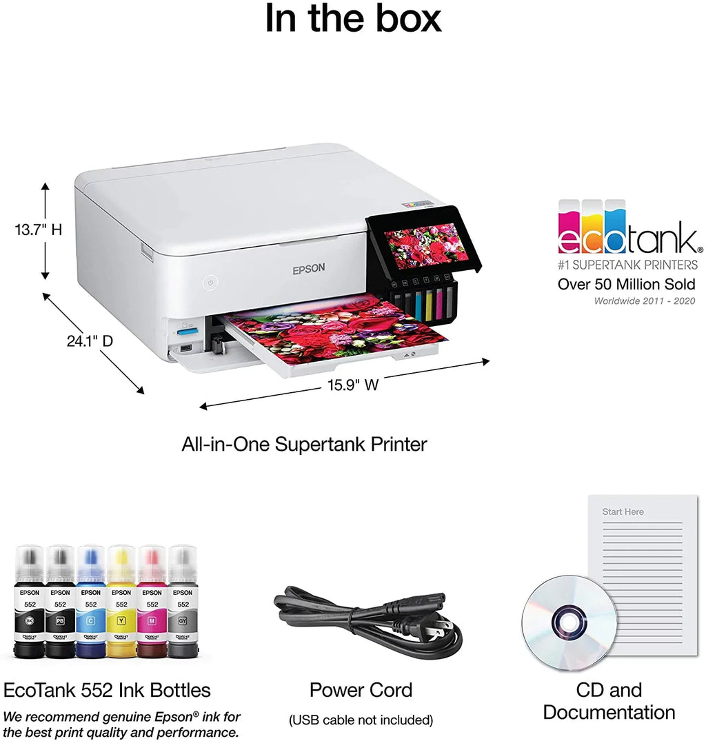 ET-8500 - Printer EcoTank C11CJ20201 White Photo All-in-One Epson