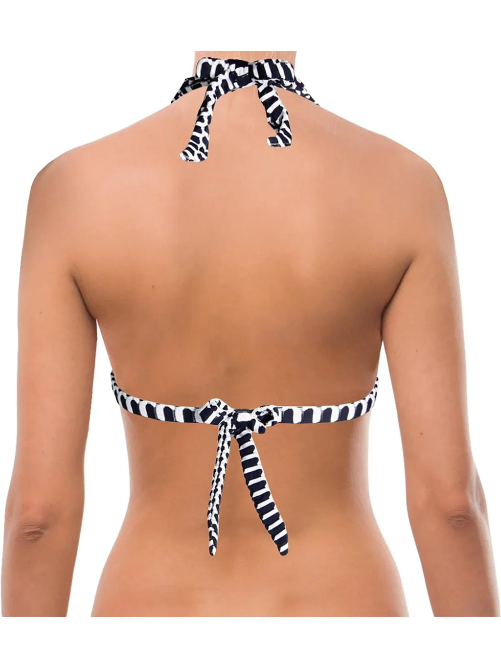 A Printed Separates Navy Ring Hole Swim Womens Top Shoshanna