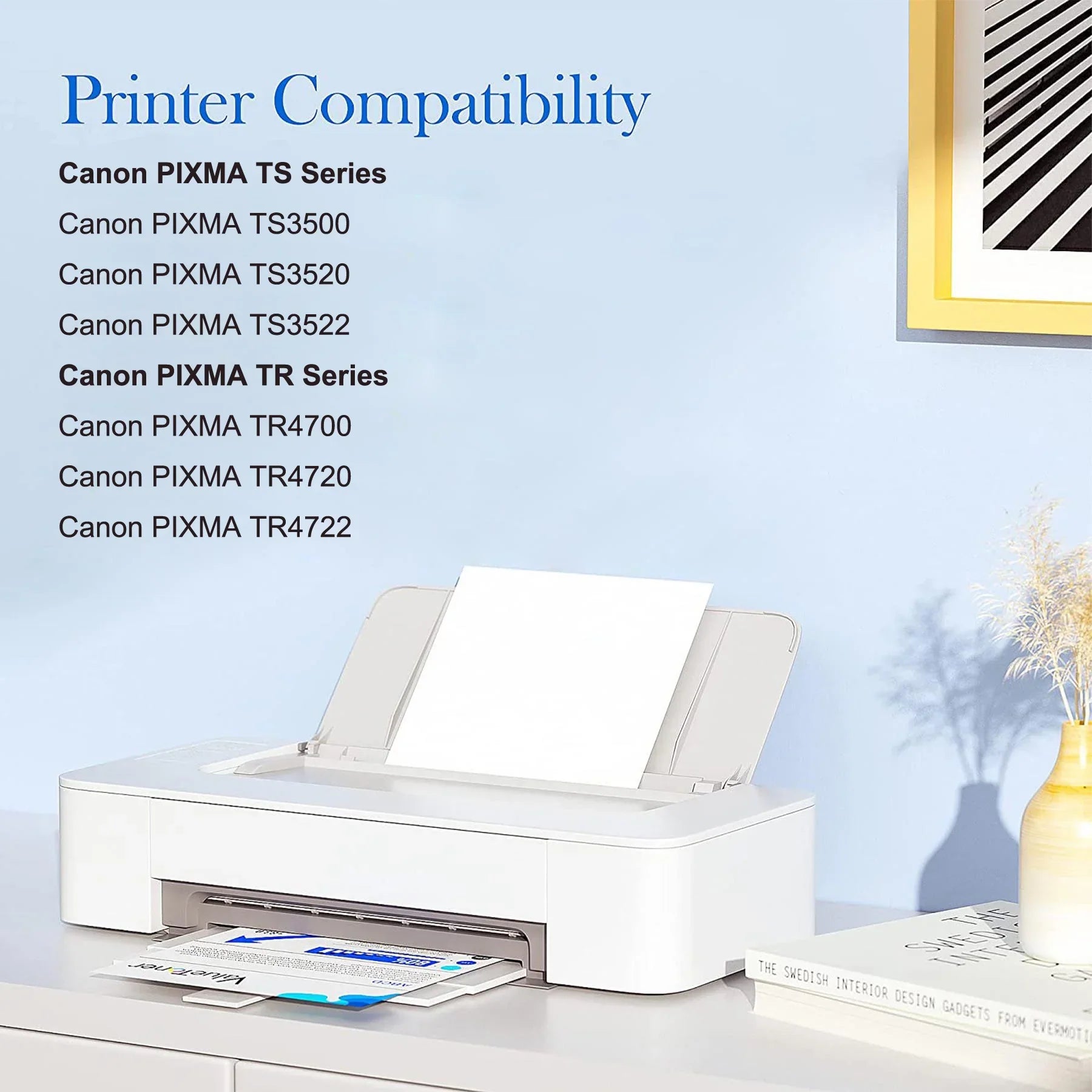 Canon TR4722 TS3500 Cartridge TS3520 275XL for PG-275 TR4720 TS3522 275 Ink Printer(Black,2 with Compatible PIXMA Ink Pack) Canon TR4700