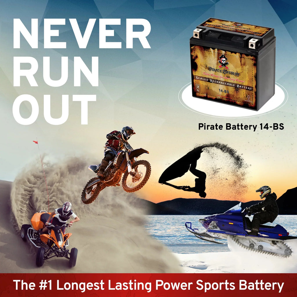 (spirit, Shadow Battery 200 C3, CCA) Battery Aero, Honda 12 E. YTX14-BS T Vt1100c, (14-BS Ah, 1100cc Volt,12 C. Pirate Motorcycle A. Tourer) for 2005
