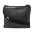 Imprime Shoulder Pre-Owned PVC GG Crossbody 201446 Leather (Good) Black Bag