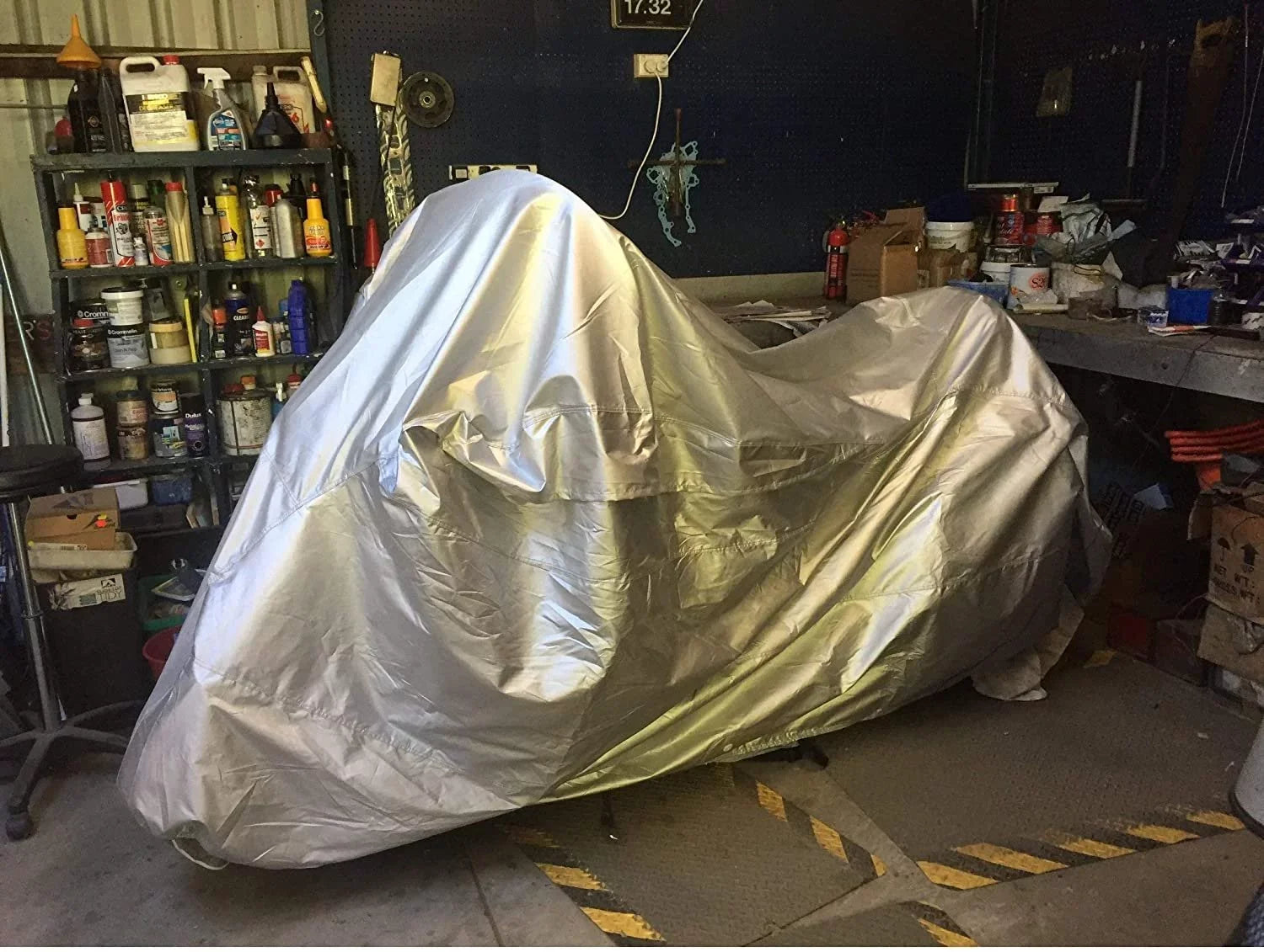 Compatible Guzzi Grigio Rain Indoor Stone - Storage - Motorcycle liquid, fabric Durable With Securing Weatherproof - - Cover Moto Intenso Abs From V7 Snow, & Ii Bag exterior 2017 Protect - Straps Sun