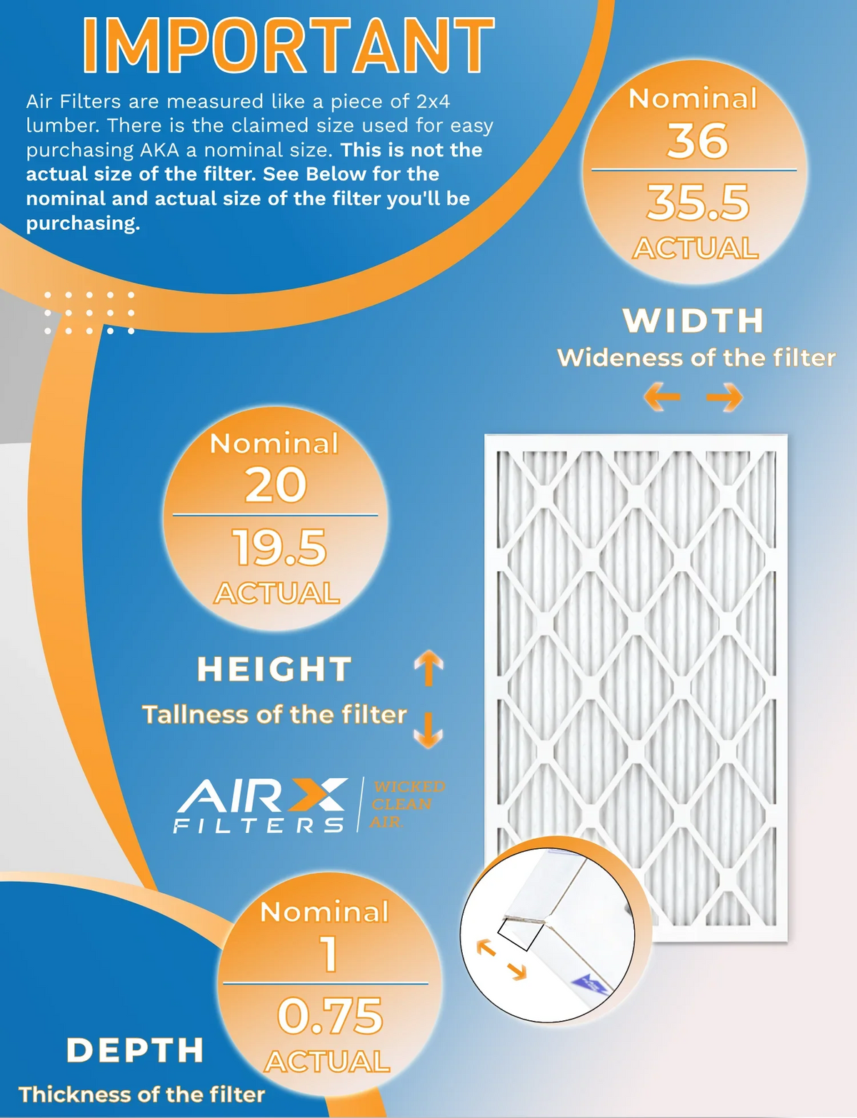 FILTERS in - MPR MERV Filters Air 700 Made 12 Filter Rating, of CLEAN AIR. FPR 8 to 20x36x1 Pack Furnace by Comparable WICKED AIRX USA 5 &
