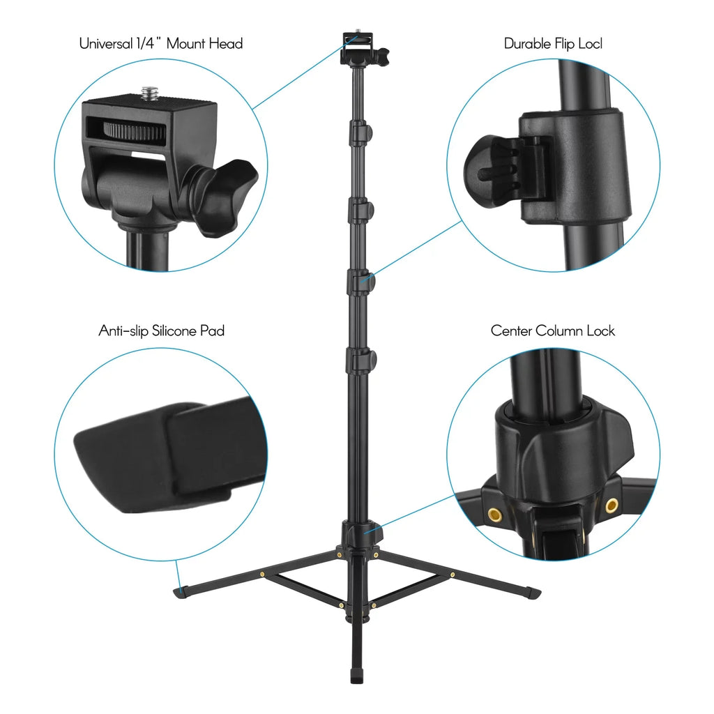 Mirrorless Andoer Selfie Supports Includes and Phone Action 3KG, Stick for to 2-in-1 Camera and Phone Holder, Cameras, up Tripod 168cm/66in Remote Cameras - and Shutter Action Smartphones, Bracket,