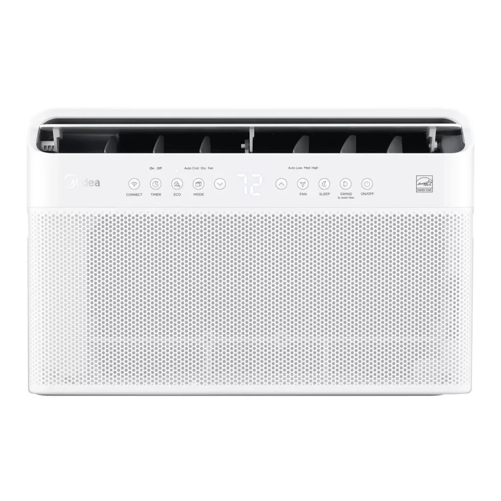 12,000 Savings, BTU Midea Extreme 35% Restored Inverter Air (Refurbished) Energy MAW12V1QWT U-Shaped Quiet, Conditioner, Smart Window
