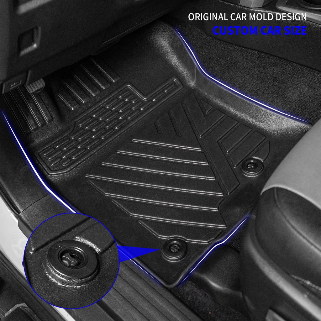 Row Mats+Trunk Trunk Liner Cargo Mats) 4Runner 7 Seats Backrest (3rd Toyota 2013-2023 Mat+Floor Fit Mat