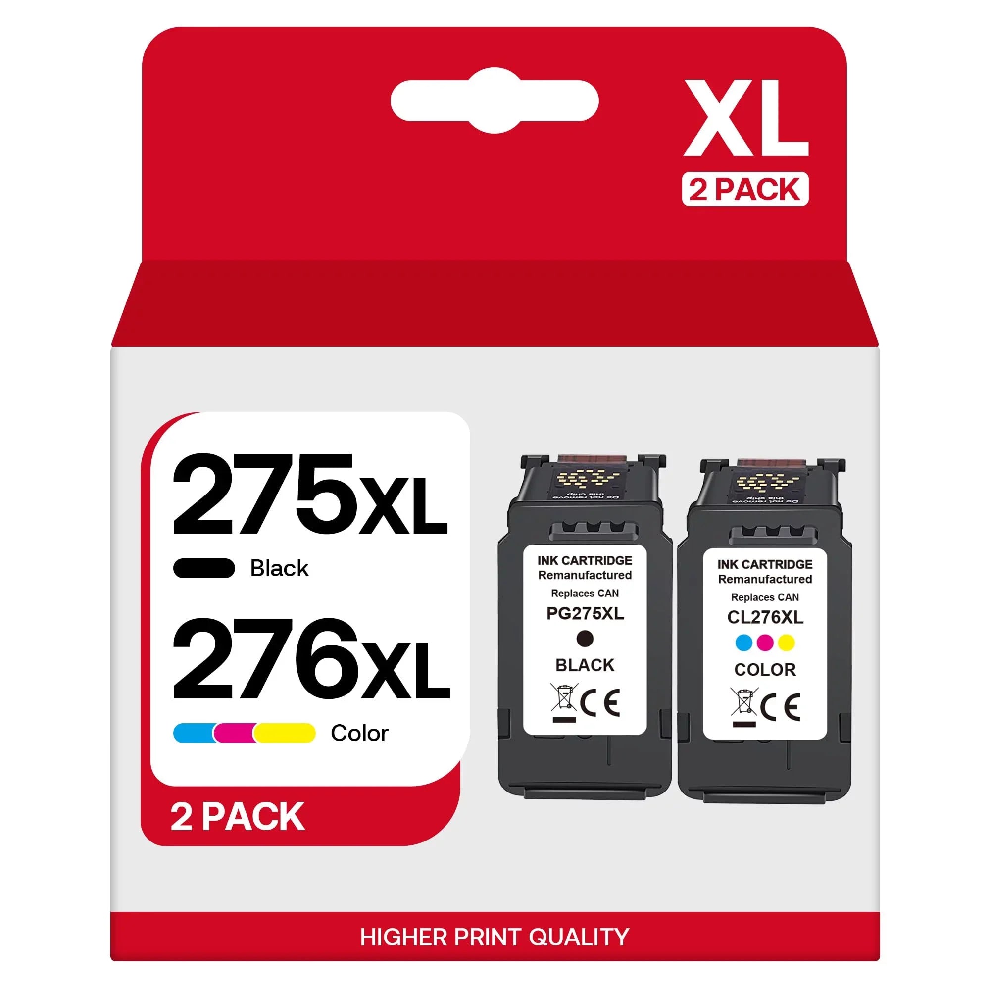 1 276 Pack CL-276 for Combo TS3522 Canon 276XL TR4722 PIXMA Printers TR4720 (1 TR4700 Compatible TS3500 Cartridge XL Replacement for Pack Ink 275 275XL Color) Multi TS3520 PG-275 Black, Value Canon