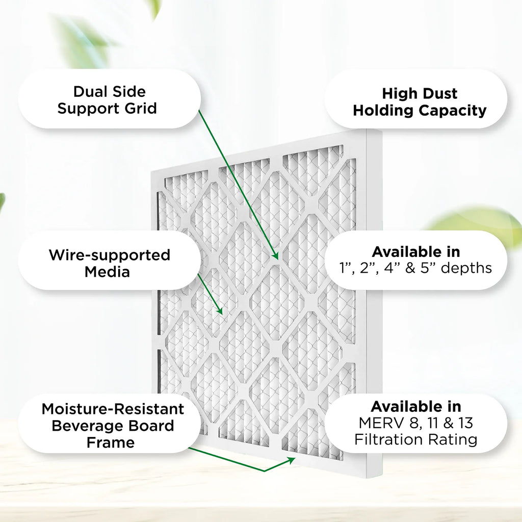 MERV Air dimension: Actual 11, 3 Pleated 23-3/8 MPR 12x24x4 3-3/4 Furnace 4" by Filters AC Pamlico. x 1000 11-3/8 x Pack.