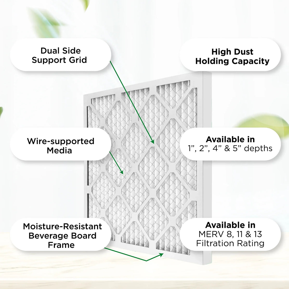 MERV Air dimension: Actual 11, 3 Pleated 23-3/8 MPR 12x24x4 3-3/4 Furnace 4" by Filters AC Pamlico. x 1000 11-3/8 x Pack.