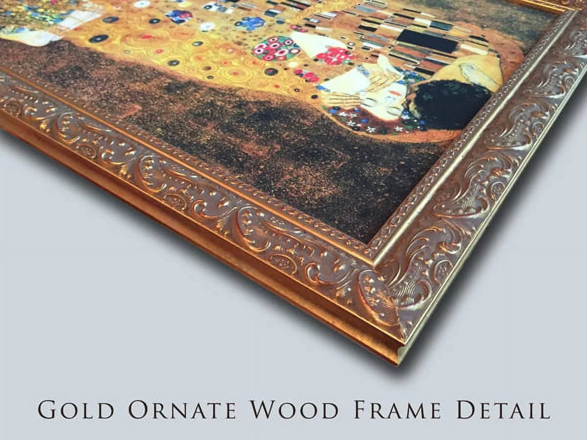 Gold Framed Albert Mountains, Art Rocky Bierstadt Landers 'The Peak' 24x18 Ornate Print 2x Matted