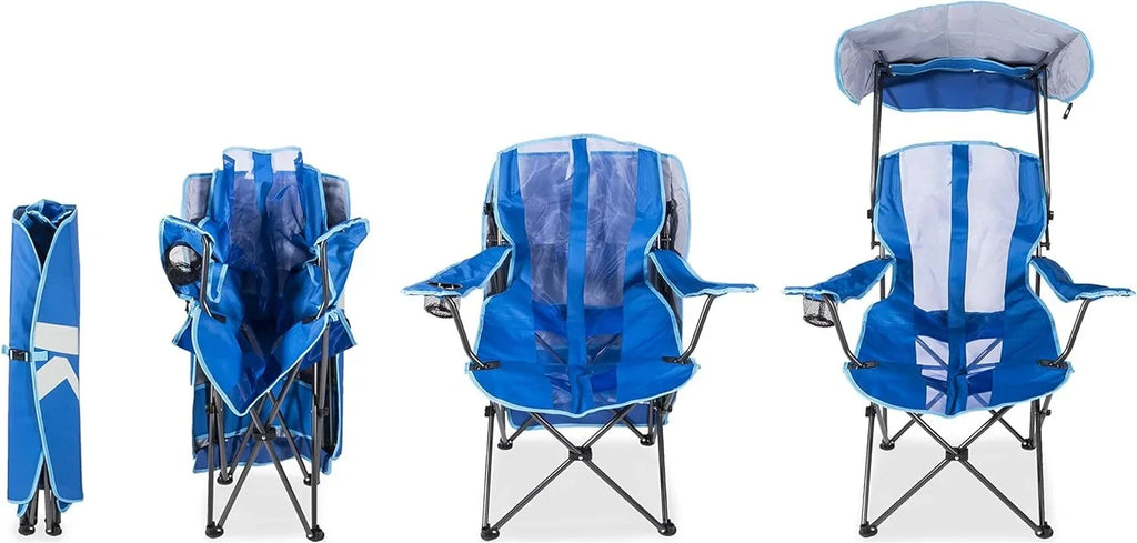 Camping, exterior Canopy Foldable and Tailgates, Events, Chair Original Grey/Blue Kelsyus for