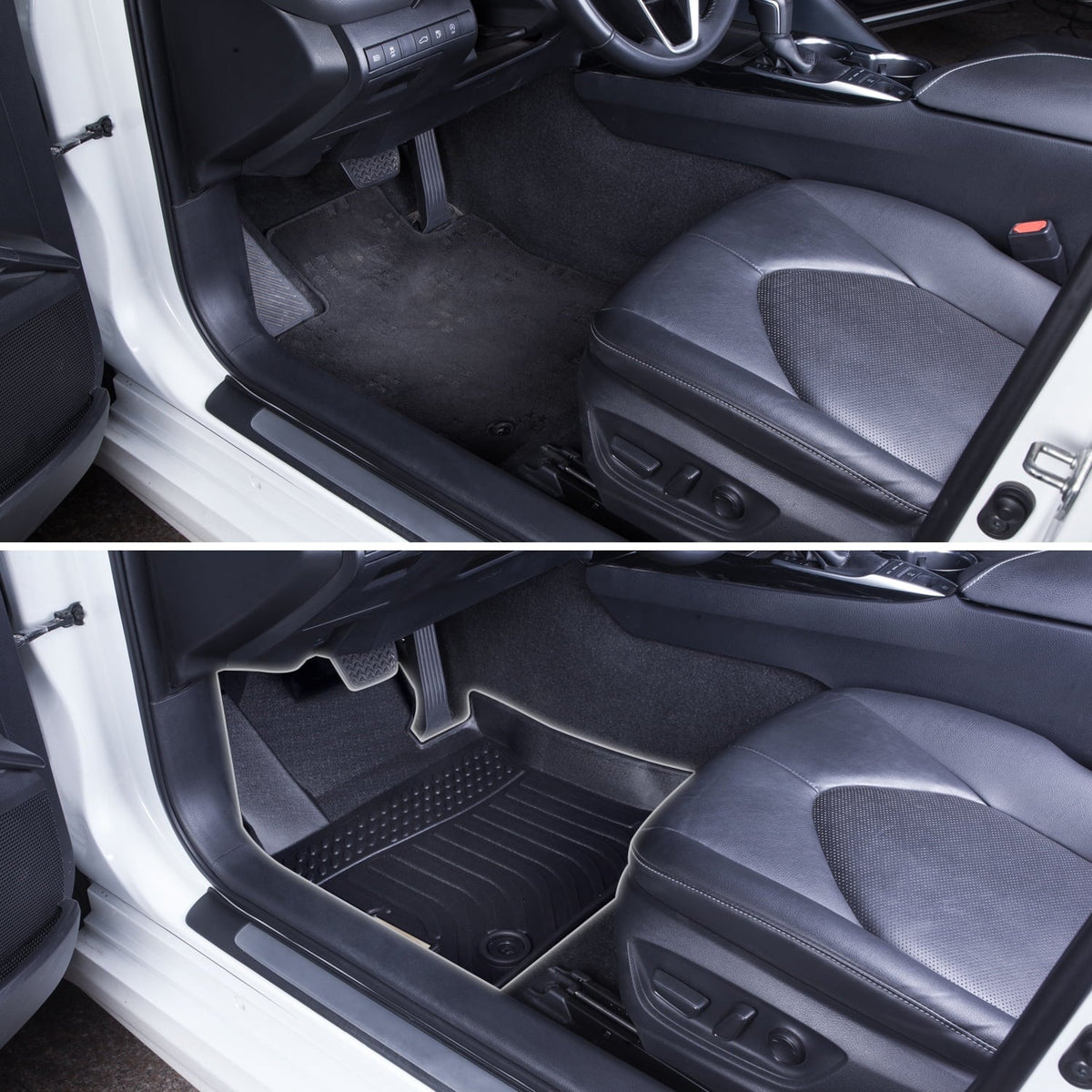 Carpet-Custom Duty Floor Liners Compass Front Car Heavy Replacement Black 2018-2023 Fit-Tough/Durable/Odorless All and Mats for Jeep Guard Rear climate