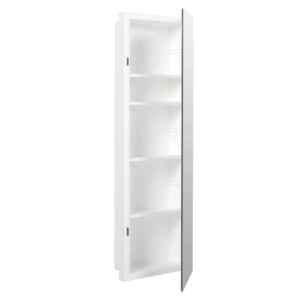 American 12 in., Pride Recess-Mount Reversible Frameless Medicine Cabinet, x Rectangle, Mirror 36