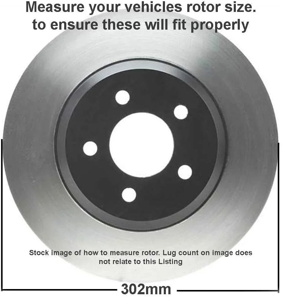 11.89" Brake Routan Front Brake Slotted Ram Detroit Ceramic - Rotors C/V and Journey Caravan for Front Dodge Rotors Replacement & Pads Brakes Kit Chrysler Axle Drilled : Country Grand Town