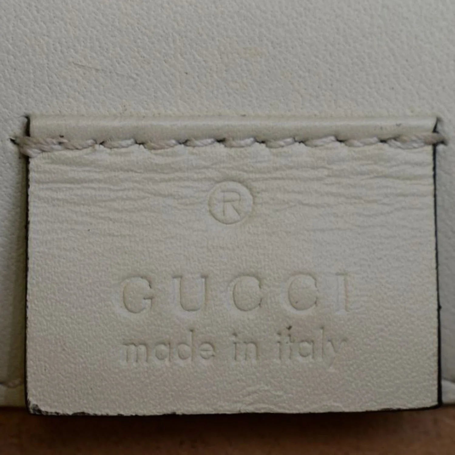 Pont Shoulder 9 Creme Calfskin Pre-owned Bag Leather
