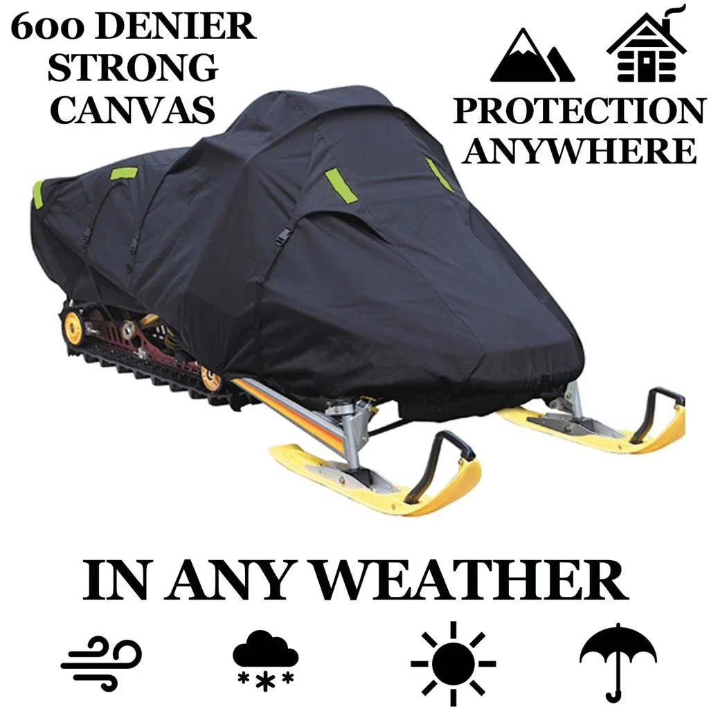 Cover model Trailerable snowmobile 153, Sled Snow 600 M1000 Machine Gear Snow Arctic 2007-2009 Cat Denier Compatible for