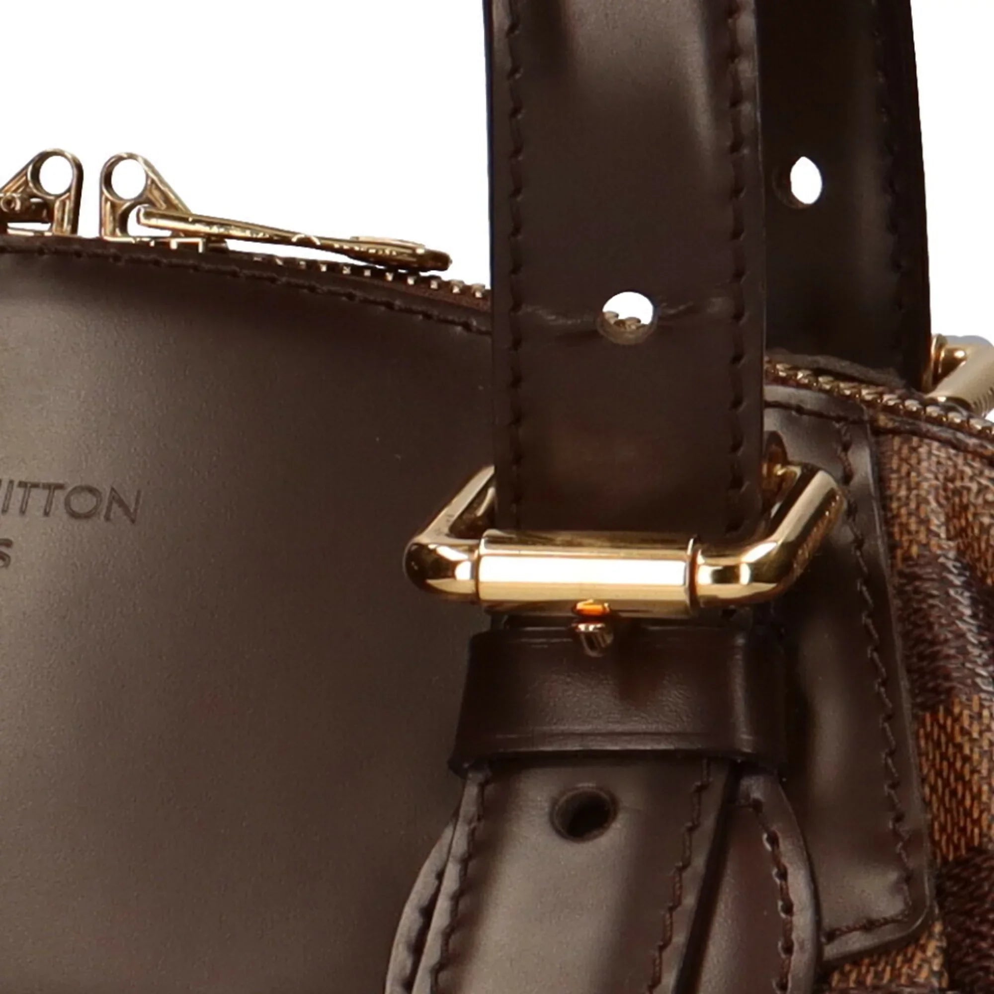 MM Bag Shoulder Used Women's Verona Damier Authenticated Brown Canvas