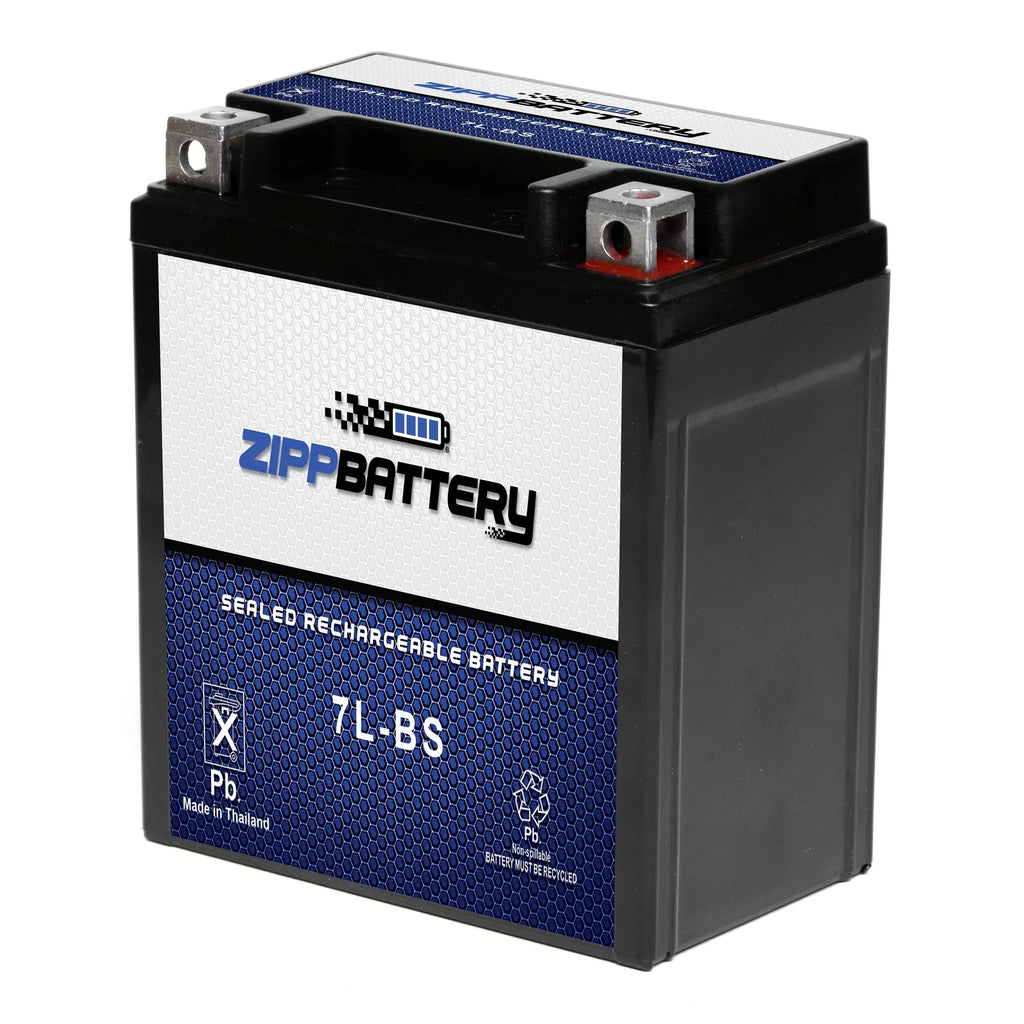 Ah, 1996 Ex250 12 YTX7L-BS CCA) Volt,6 (7L-BS Zipp Battery Kawasaki 75 Battery Ninja 250cc for Motorcycle