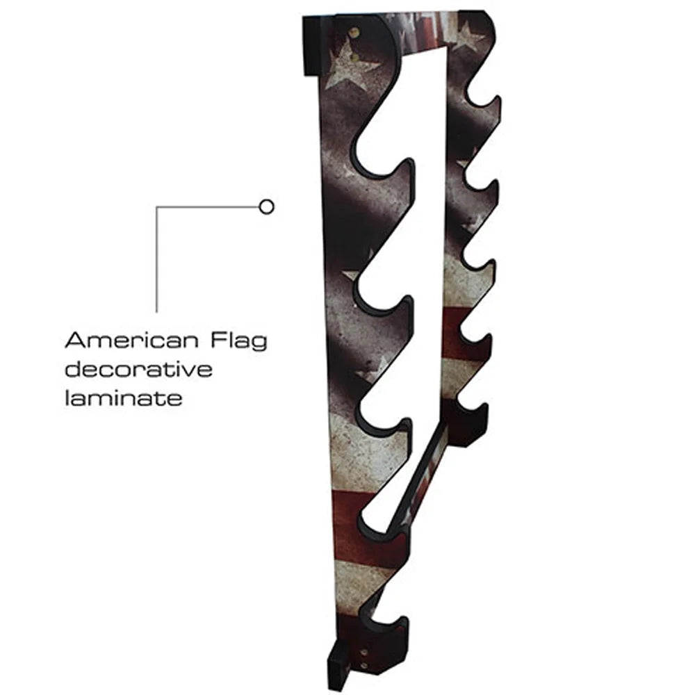 Creek Rack Creations Americana 5 Storage Gun Rush 38-4046 Patriotic Wall Display