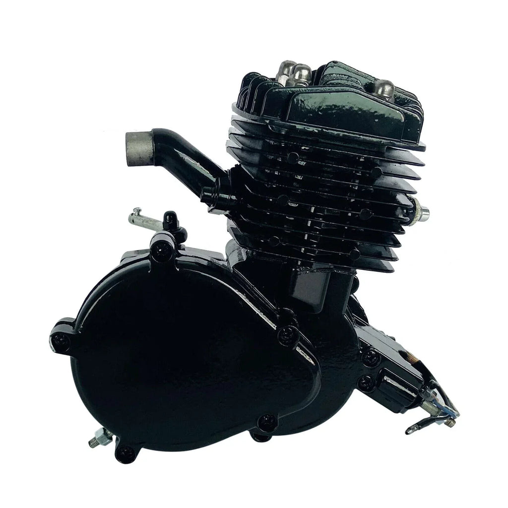 Air-Cooled 2-Stroke Petrol Assembled 80cc Black Full Single Bicycle Engine Bike Gas Motorized Motor Cylinder Miumaeov