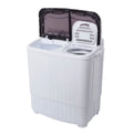 Machine Washer with 7.7lbs Washing for 14.3lbs, Drain Dorms Apartments with Machine Tub Spinner, SYTHERS 6.6lbs Washer Mini Pump, Semi-Automatic Combo Twin