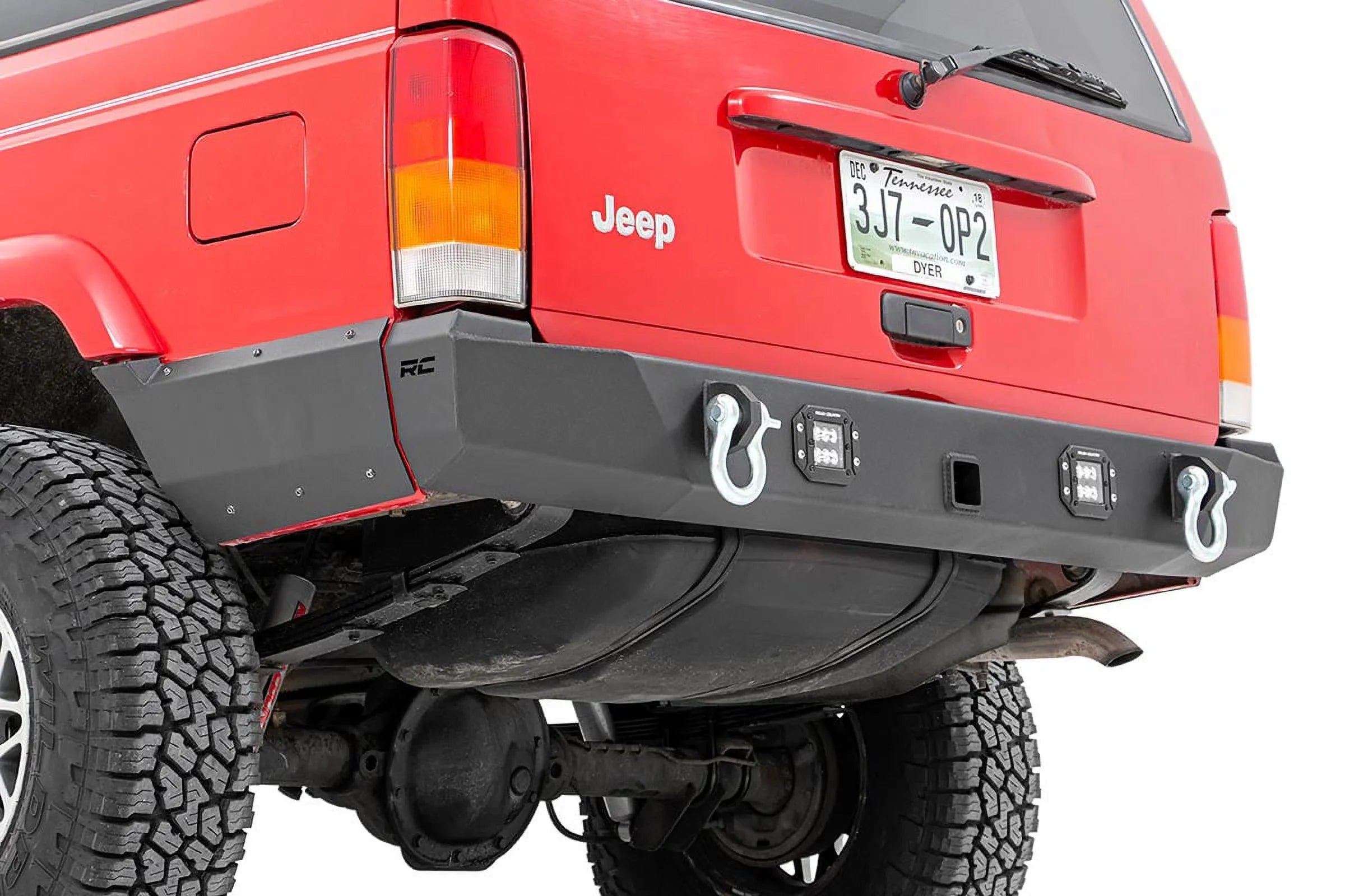 2WD/4WD XJ Rough for Country LED 1984-2001 Rear Cherokee Bumper Jeep - 110504