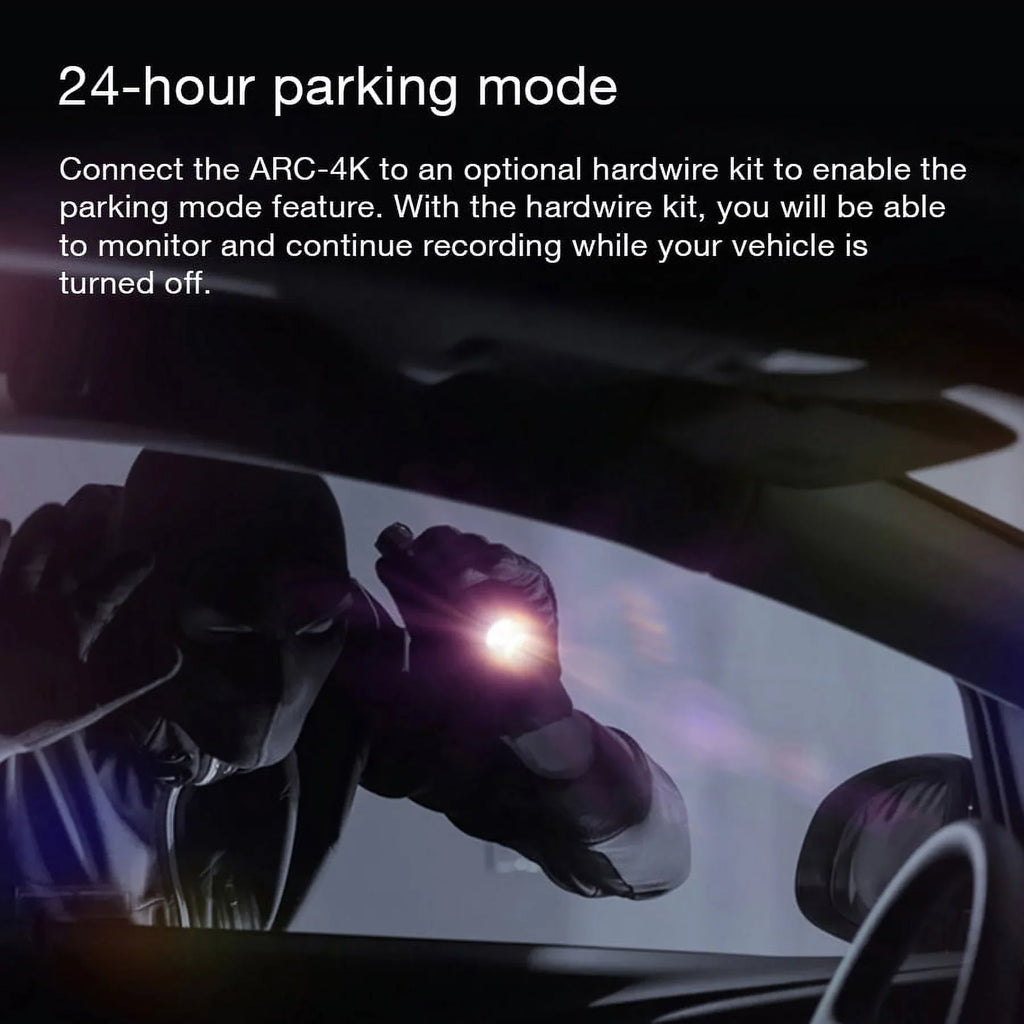 Mode, Rear, Mount GRDIAN Arc4K Rear-View Design Seamless Touchscreen, Magnetic and Camera, Front 10" Parking Mirror Dual-Channel