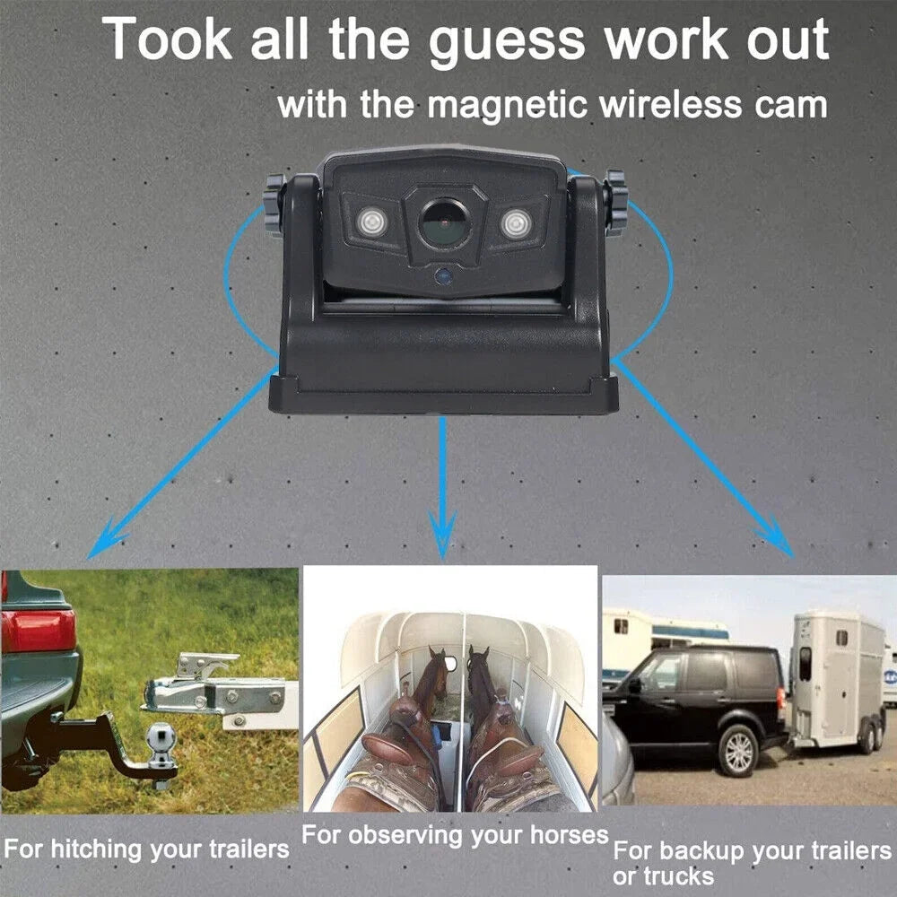 Backup Battery JahyShow Wireless, High-Capacity View Camera, Front/Rear Magnetic 9600mAh WiFi