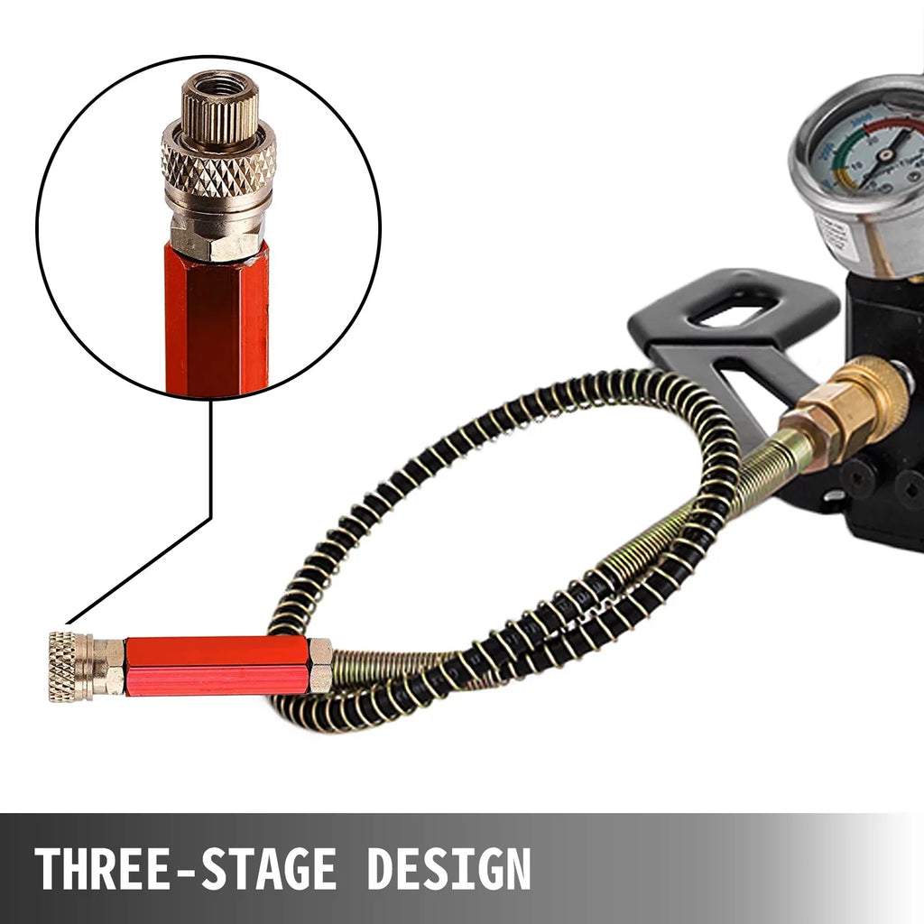 4500PSI Air 3 Pump Gun Rifle Filling Charging PCP Hand Pump Stage Stirrup New Black BENTISM
