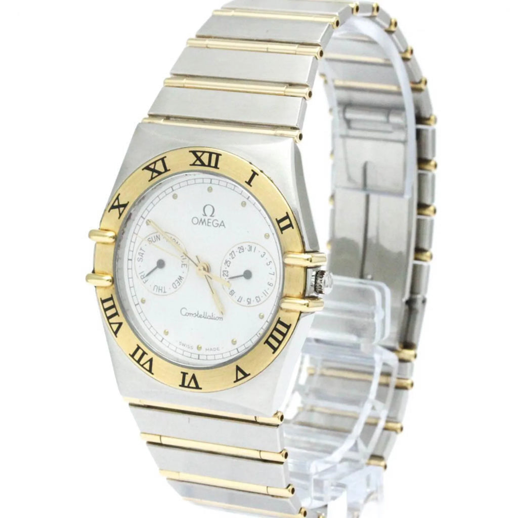 OMEGA Date Constellation (Good) 396.1070 Polished 18K Day BF566004 Watch Steel Gold Pre-Owned