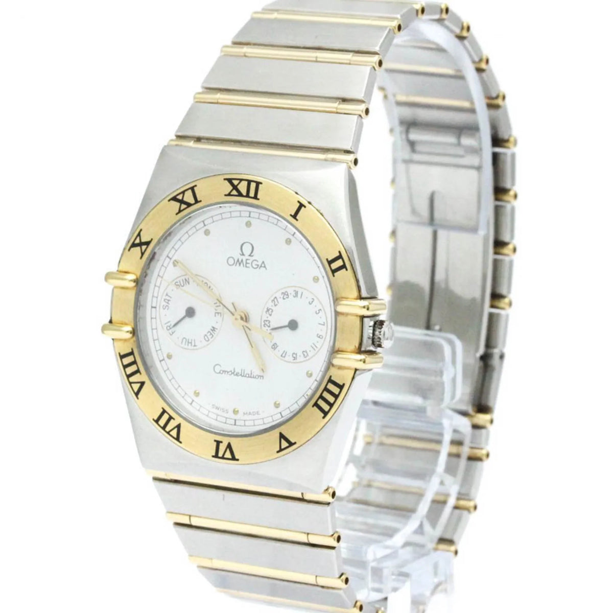 OMEGA Date Constellation (Good) 396.1070 Polished 18K Day BF566004 Watch Steel Gold Pre-Owned