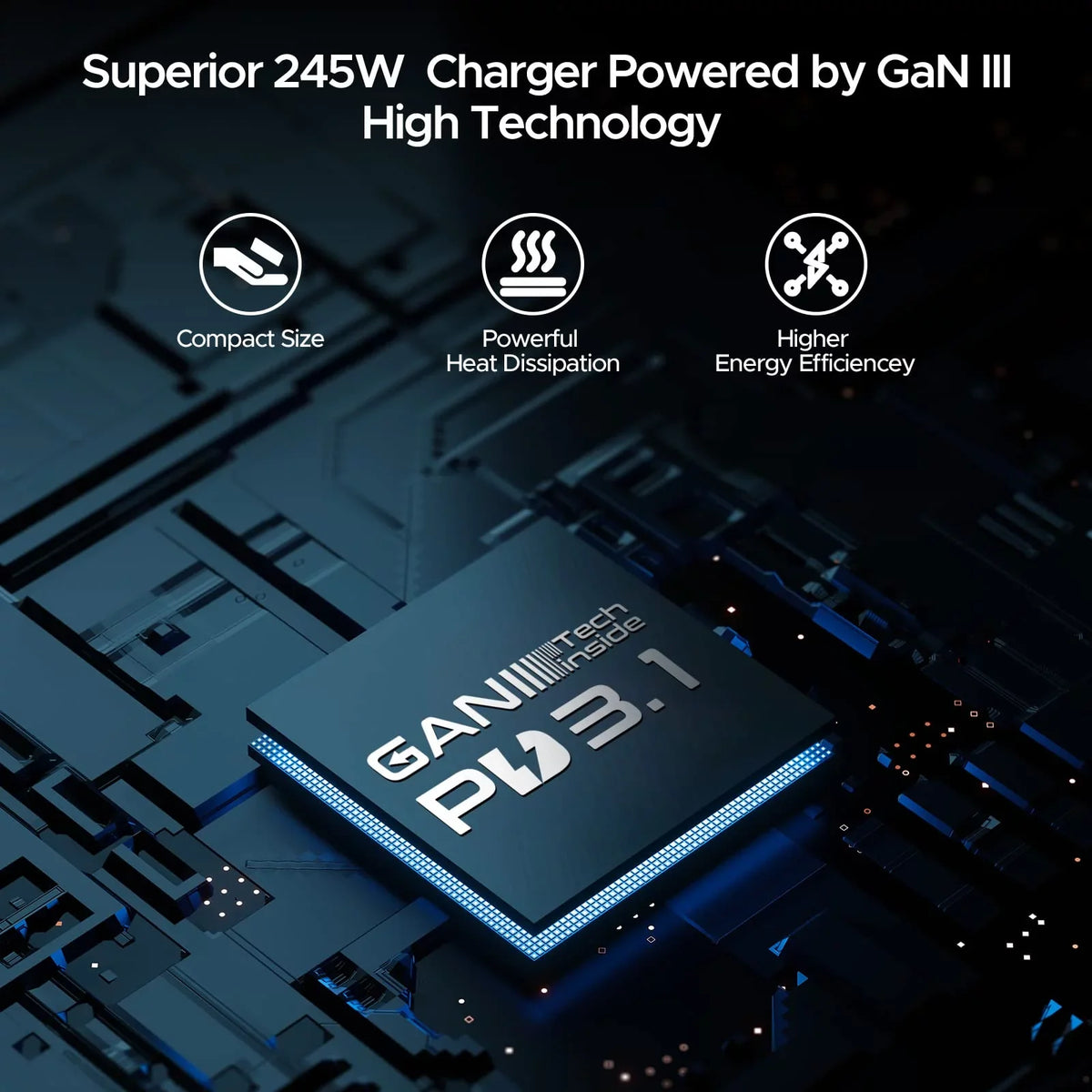 C Galaxy, 4Port Air/ with iPhone, Deck PD C iPad, Power Type Fast Power 3.1 XPS, Steam for USB Pro Charger 245W Adapter Key Station, Charge 16", Macbook 140W GaN