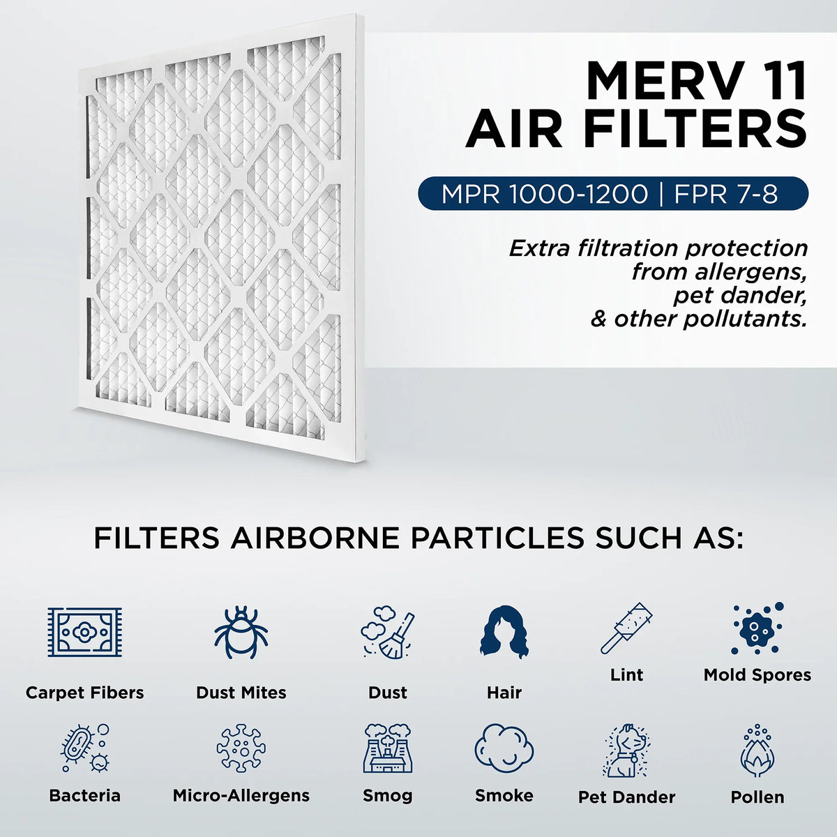 MERV Air dimension: Actual 11, 3 Pleated 23-3/8 MPR 12x24x4 3-3/4 Furnace 4" by Filters AC Pamlico. x 1000 11-3/8 x Pack.