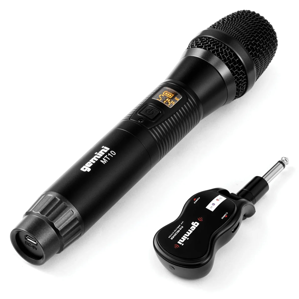 Powered LED Bluetooth 843631170892 UHF Gemini 15" Speaker Wireless Microphone GMU-M100 Single System, & Dual