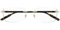 Eyeglasses 0221 Havana O- 006 MB Montblanc / Rimless