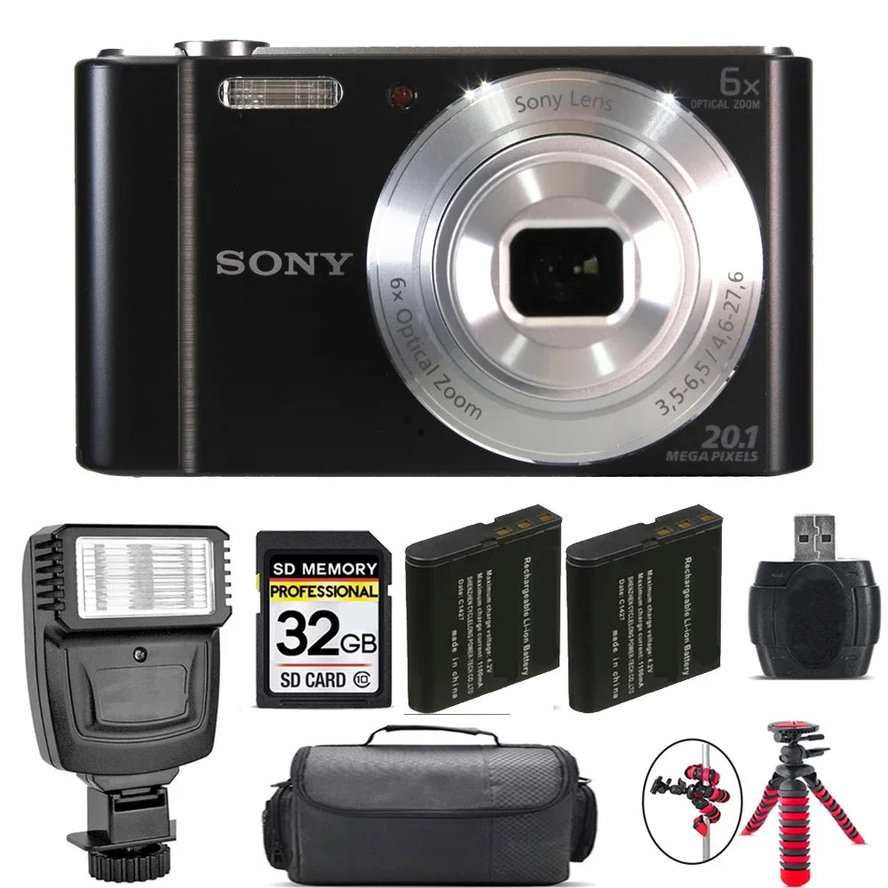 '+ + Battery 32GB Extra Cyber-shot DSC-W810 Kit Camera Digital Flash -