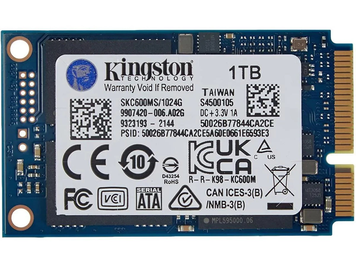 SSD 1024G SATA3 KC600 MSATA