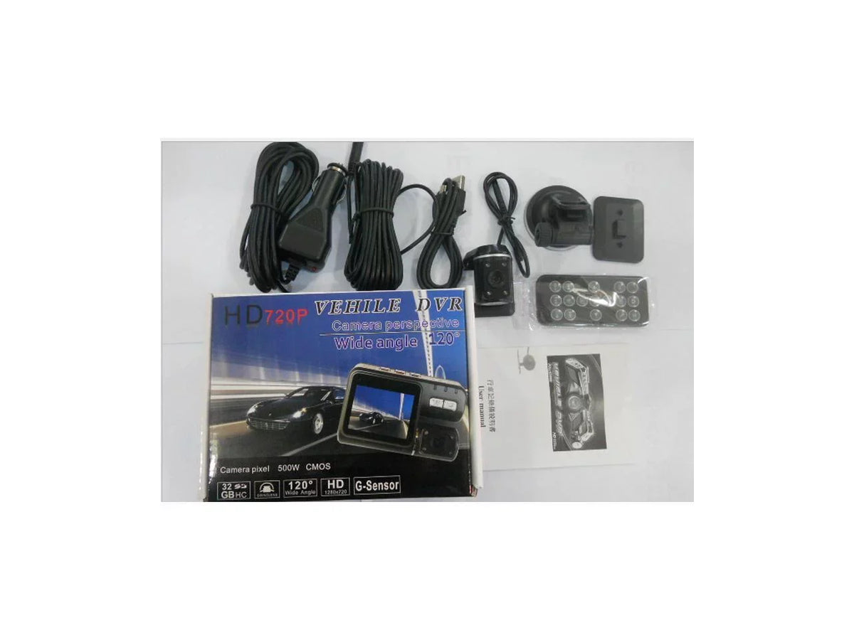 IR separated Chi Car I1000 driving Screen DVR Recorder lens I1000 black boxFull Remote + vision with 2" Camera Controller 1080P automobile 1080P twin Full HD recorder night