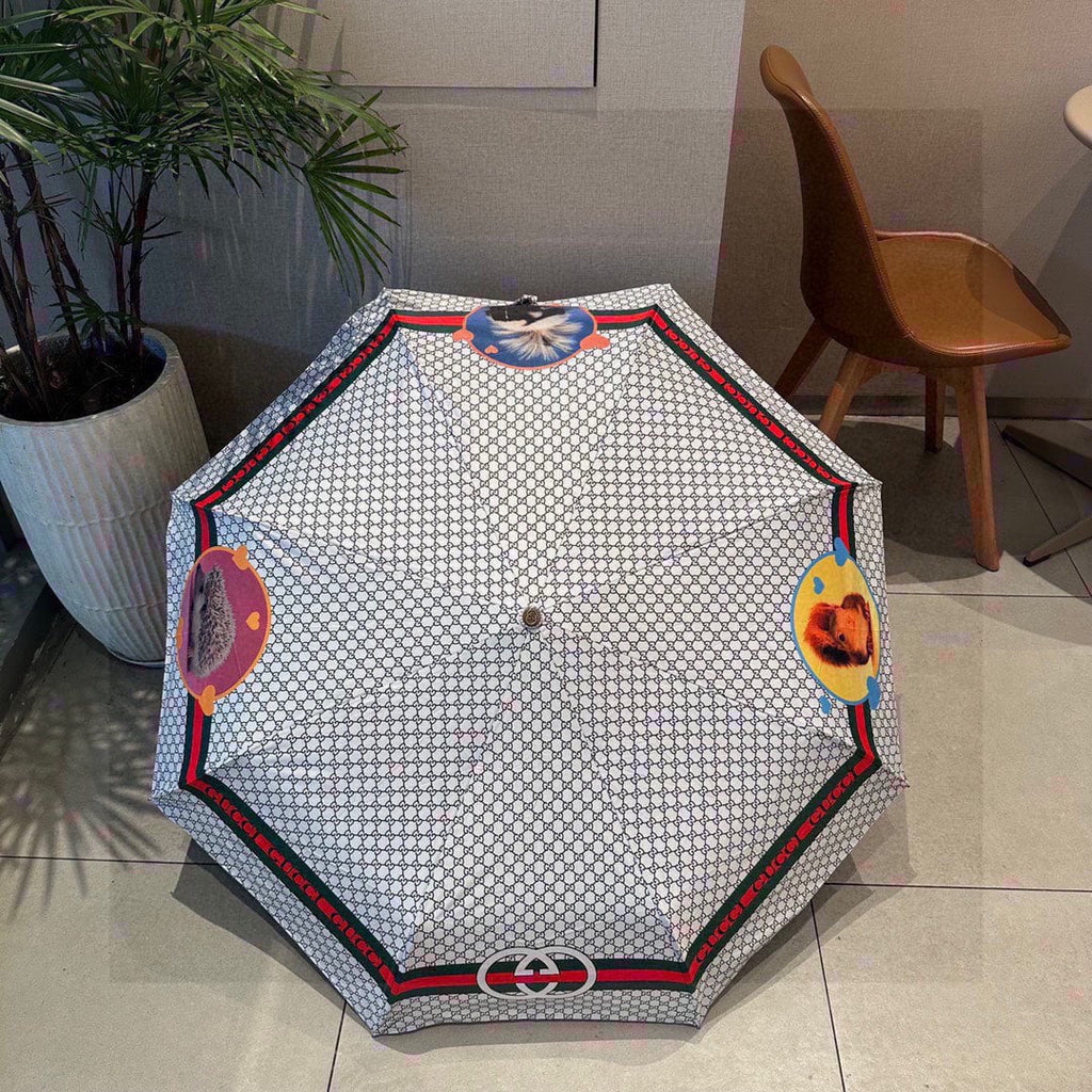 folding umbrella Triple folding automatic Guc-c-i G Umbrella