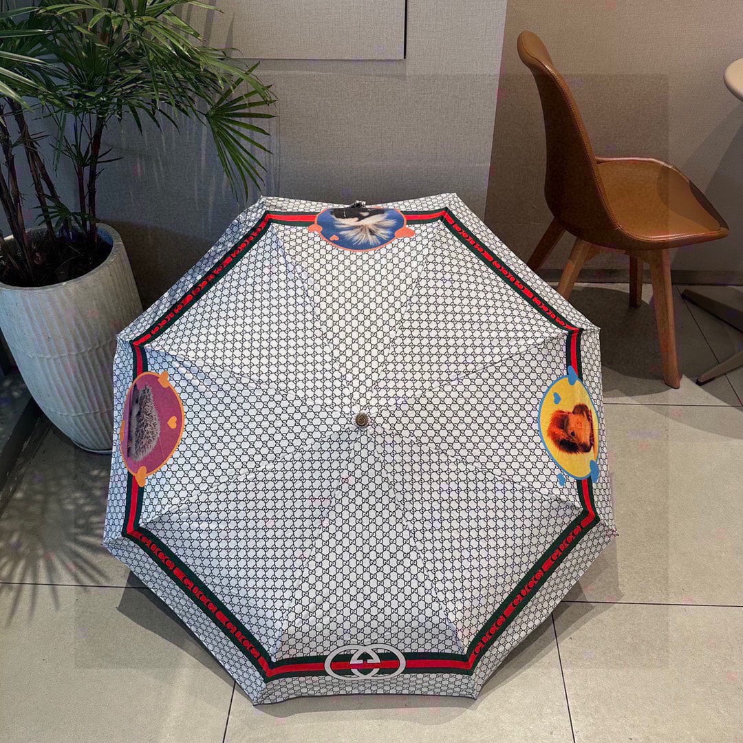 folding umbrella Triple folding automatic Guc-c-i G Umbrella