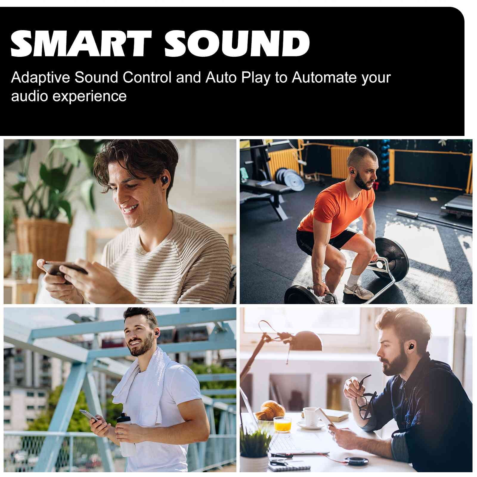'+ Wireless Pro Black, 5.2 Charging Earbuds Case, with Compatible Balanced, Bluetooth Dual Connection, K12 Connect, Bass Resistance, Bluetooth Boost True UrbanX IPX5 liquid