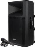 Media Audio Portable Gemini System Watt Sound GSP-2200 PA Bluetooth Speakers Pro DJ 2200