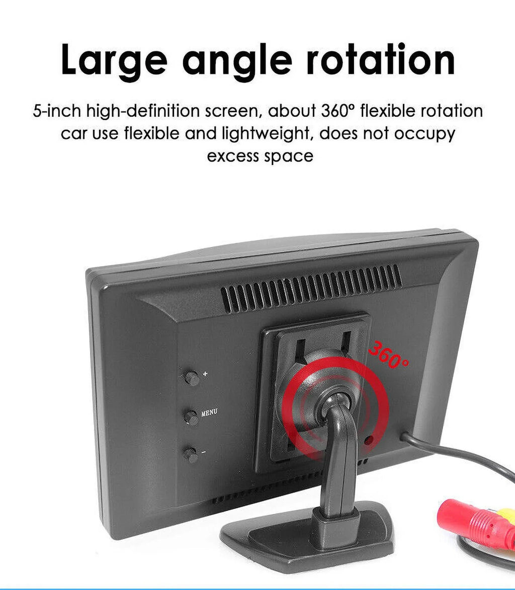 View Wireless HD Monitor Kit 5" KingFurt Camera Backup Car Night Rear Vision Waterproof
