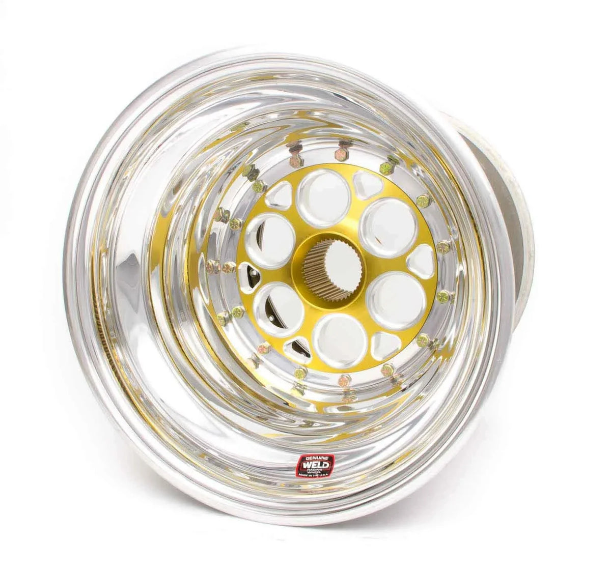 Spacing - WEL735-51536 Back x Weld Racing 15 6 Wheel, Spline 15 in. Sprint Spline in. 42 Magnum